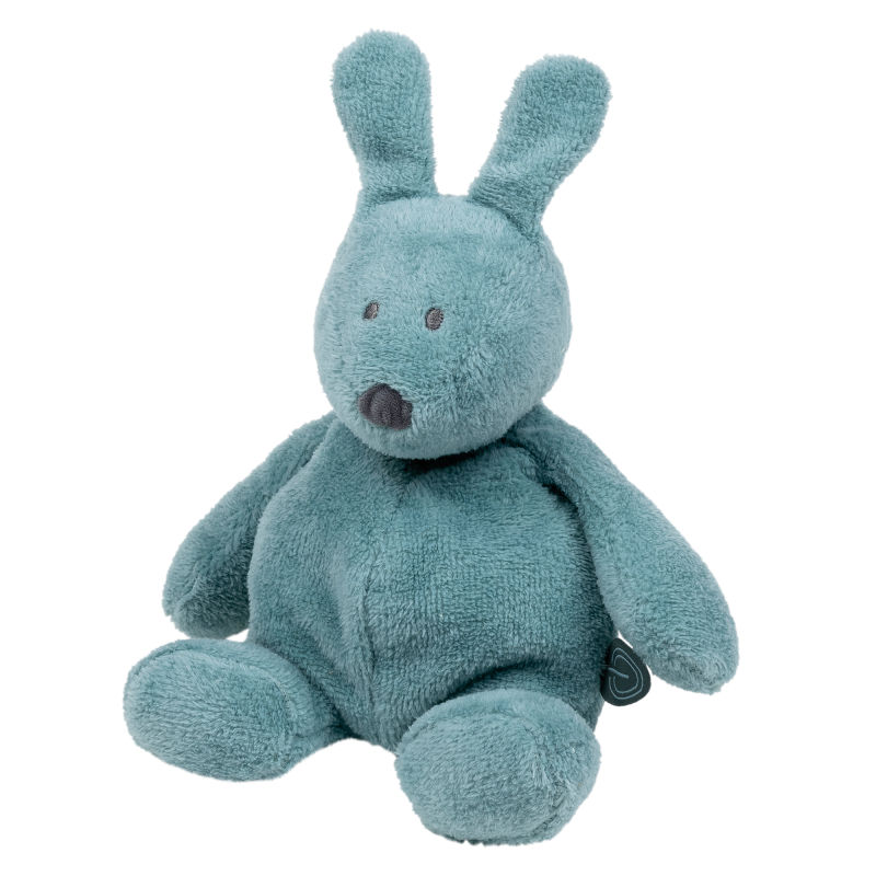  - susie et bonnie - peluche lapin éponge vert sauge 30 cm 